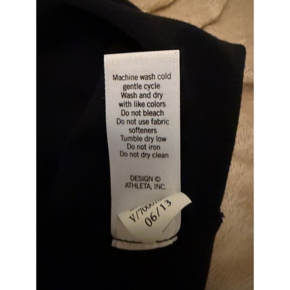 Athleta Black Suedy Lady Long Sleeve Dress Thumbholes #918981 Sz Small - Picture 6 of 12